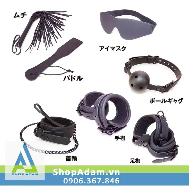 Wild One Starter Kit BDSM 7pcs Leather Restraints Japan