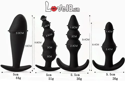 4-Piece Silicone Anal Kit for Gay Men Ultimate Pleasure — Why Choose the HM58 Anal Stimulator Set?