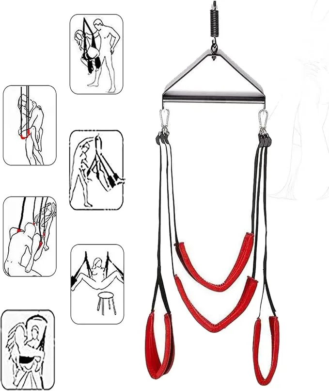 Hanging Sex Swing Durable Metal Soft Padding — This innovative product has become a bestseller in advanced