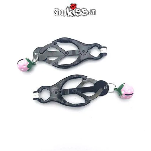 Sweet Strawberry Nipple Clamps with Bells – Erotic Couple — Built for Pleasure and Style