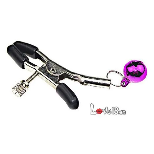 Adjustable Nipple Clamps with Bells Durable Metal BDSM — hình 5