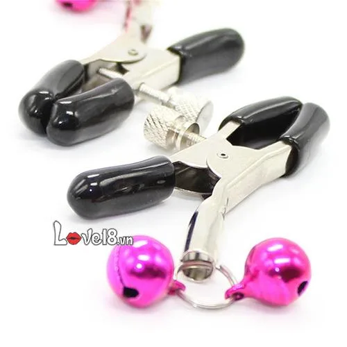 Adjustable Nipple Clamps with Bells Durable Metal BDSM — Adjustable Nipple Clamps with Bells Durable Metal BDSMWith