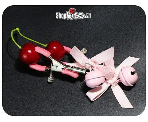 Cute Bell Nipple Clips Set Sensual Stimulating Adjustable — hình 4