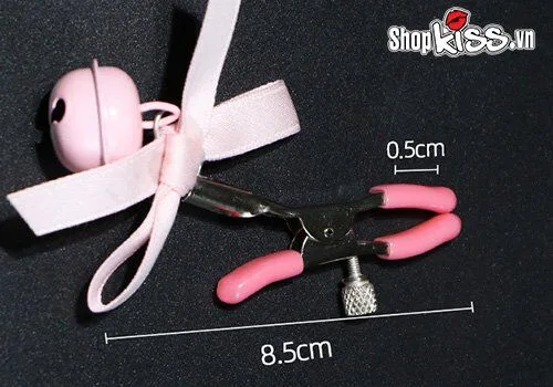 Cute Bell Nipple Clips Set Sensual Stimulating Adjustable — hình 2