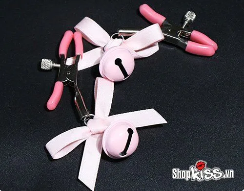 Cute Bell Nipple Clips Set Sensual Stimulating Adjustable — Enhance Sensuality and Connection