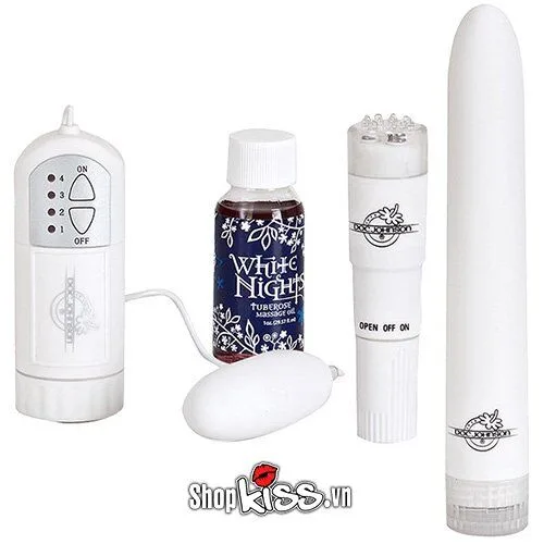 Doc Johnson White Nights Premium Massage Kit For Couples — Perfect for Everyone