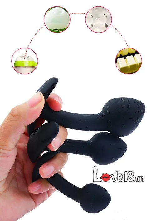 Three-Piece Men’s Anal Plug Set Silicone — Designed for Enhanced Prostate Pleasure & Ease of Use