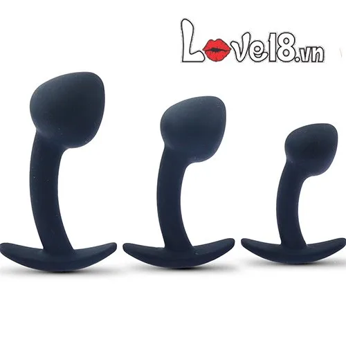 Three-Piece Men’s Anal Plug Set Silicone — Crafted to deliver intense prostate stimulation, these