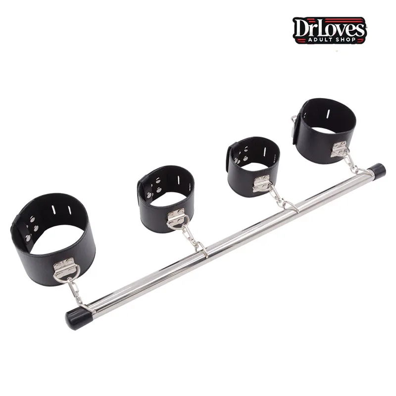 OEM BDSM Hand Foot Restraint Set With Locks Leather Soft — hình 2