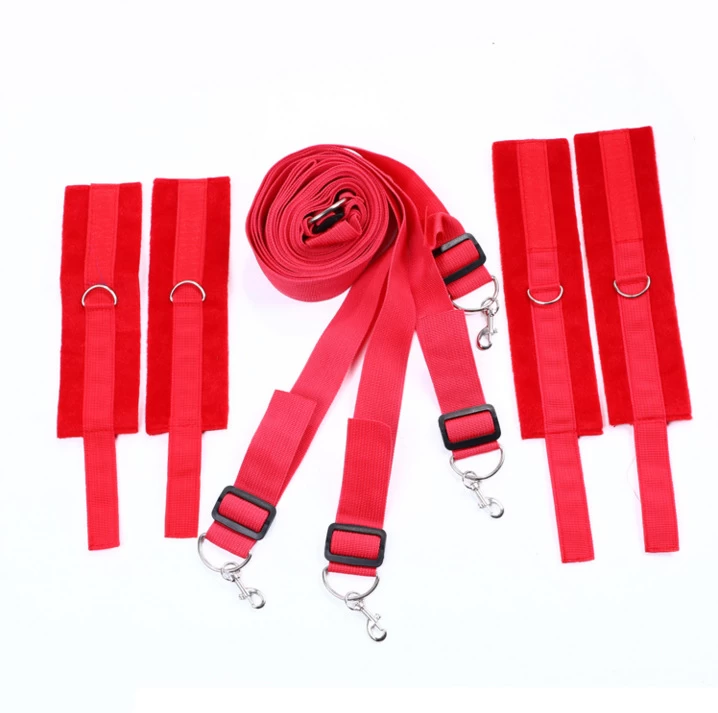 Soft Stretchy Bondage Restraint Handcuffs Set — hình 7