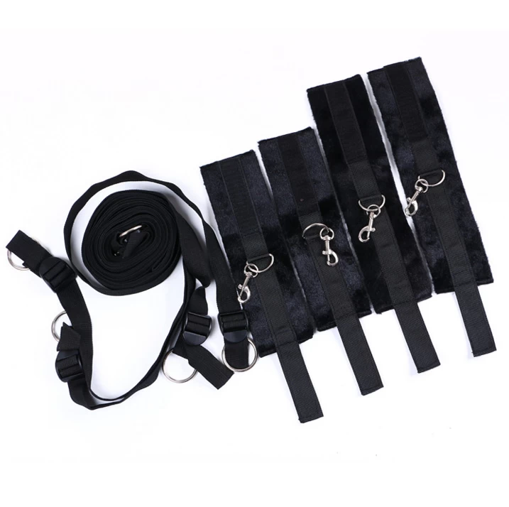 Soft Stretchy Bondage Restraint Handcuffs Set — hình 9