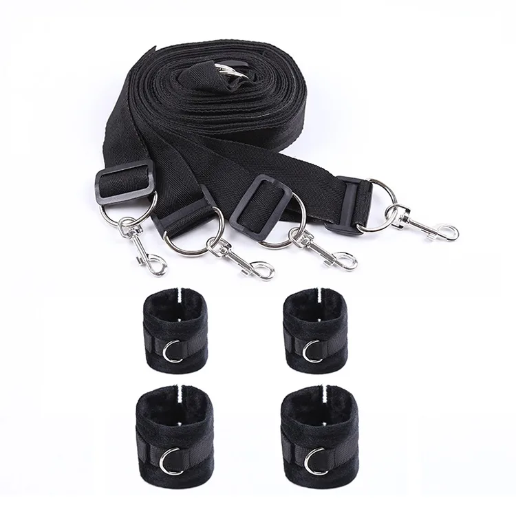 Soft Stretchy Bondage Restraint Handcuffs Set — hình 6