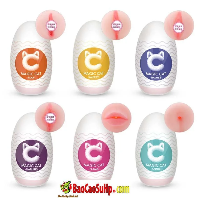 Magic Cat Compact Masturbation Eggs 6 Styles Variety Set — hình 6