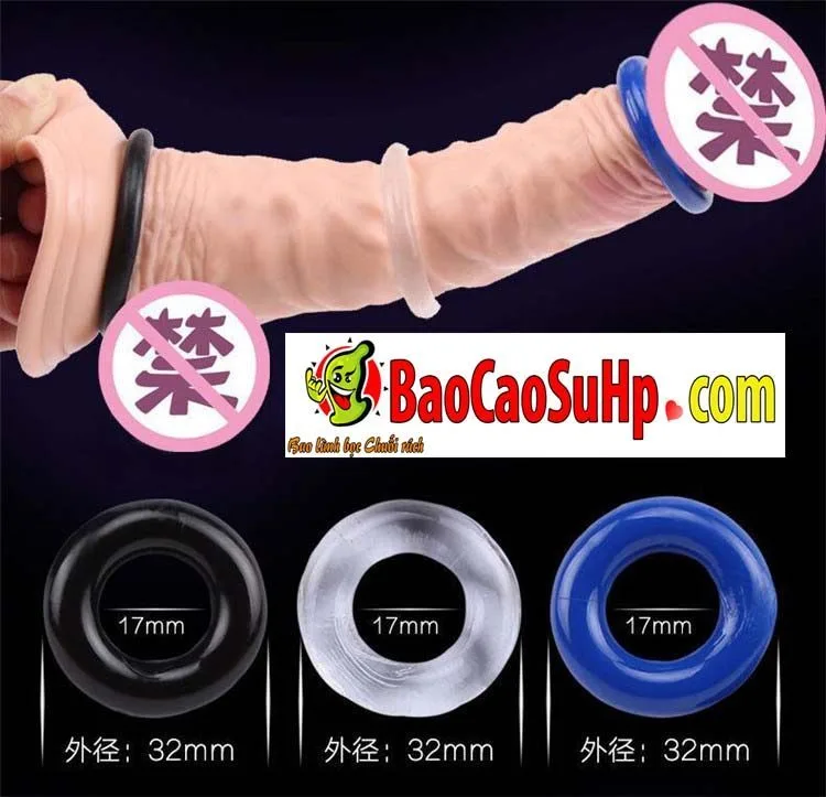 TRUST ME Durable Soft Penis Rings Set of 3 — hình 3