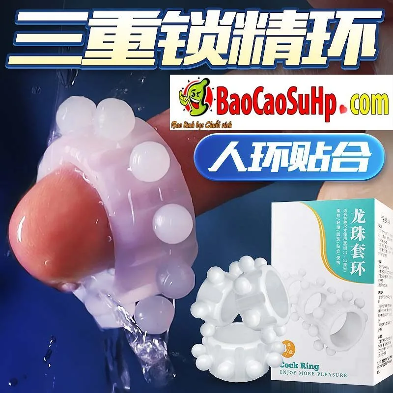 USA Puppy Steel Ball Penis Cock Ring Set Enhance Sex — hình 2
