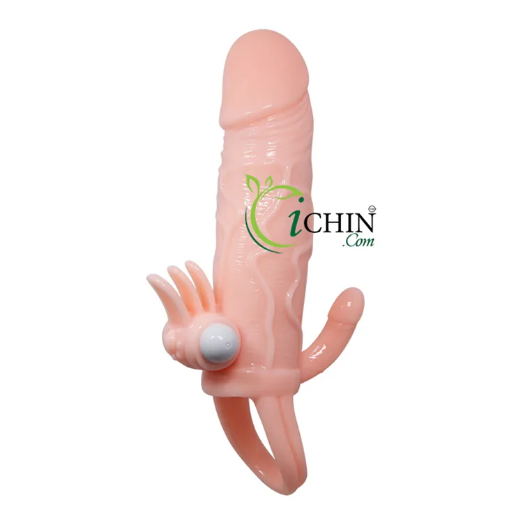 Braveman Ringer Condom with Vibrating Dual Stimulation — Use with anal lubricant for enhanced ease and comfort