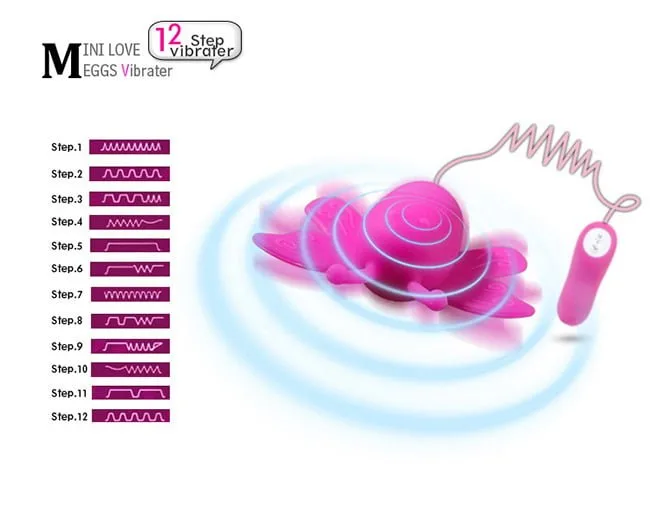 ButterFly SHP1212 Mini Vibrator ABS Silicone Japan Strong — Simple to Use & Hygienic Care