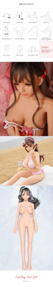 Elena 140cm Premium Silicone Realistic Sex Doll With Steel — hình 4