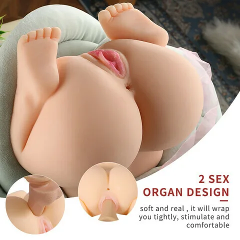 Realistic 4D Doggy Style Half Sex Doll Silicone Textured Toy — hình 8