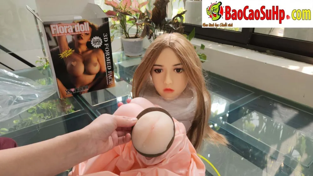 Xavia Premium Silicone Inflatable Sex Doll Head — hình 7