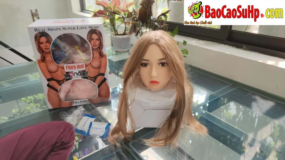 Xavia Premium Silicone Inflatable Sex Doll Head — hình 8