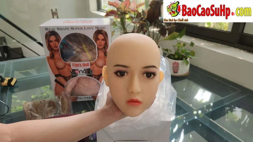 Xavia Premium Silicone Inflatable Sex Doll Head — hình 9