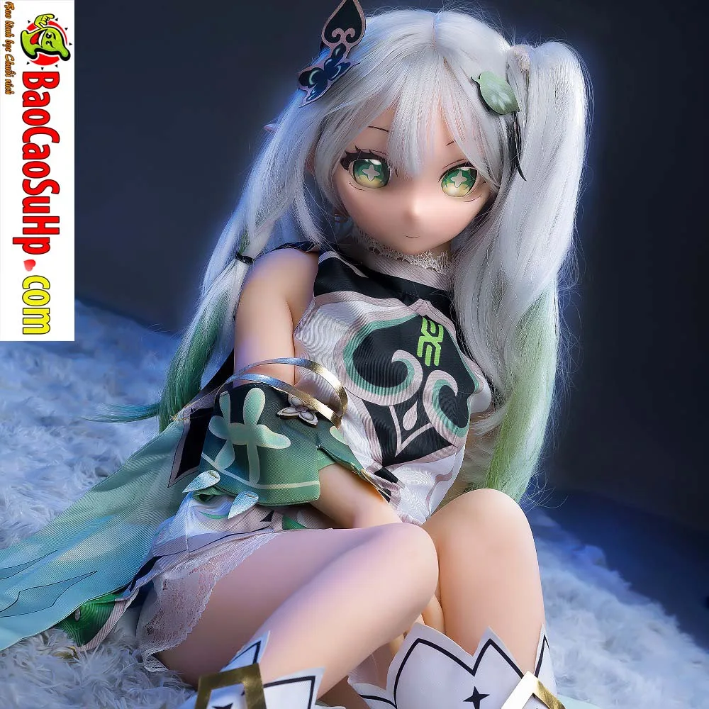 Anime BJD Grass God Silicone Head Sex Doll Handmade — hình 4