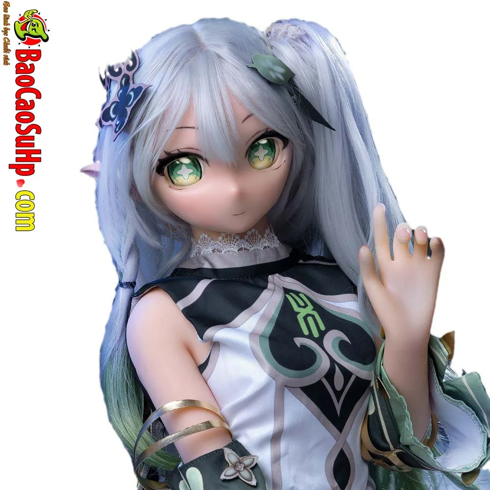 Anime BJD Grass God Silicone Head Sex Doll Handmade — hình 3