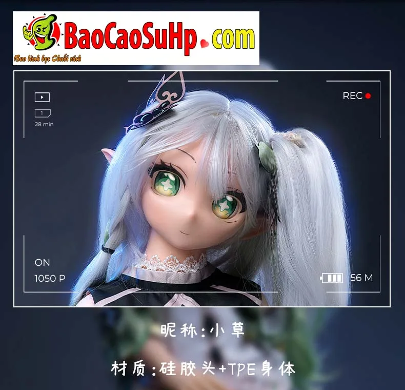 Anime BJD Grass God Silicone Head Sex Doll Handmade — hình 8