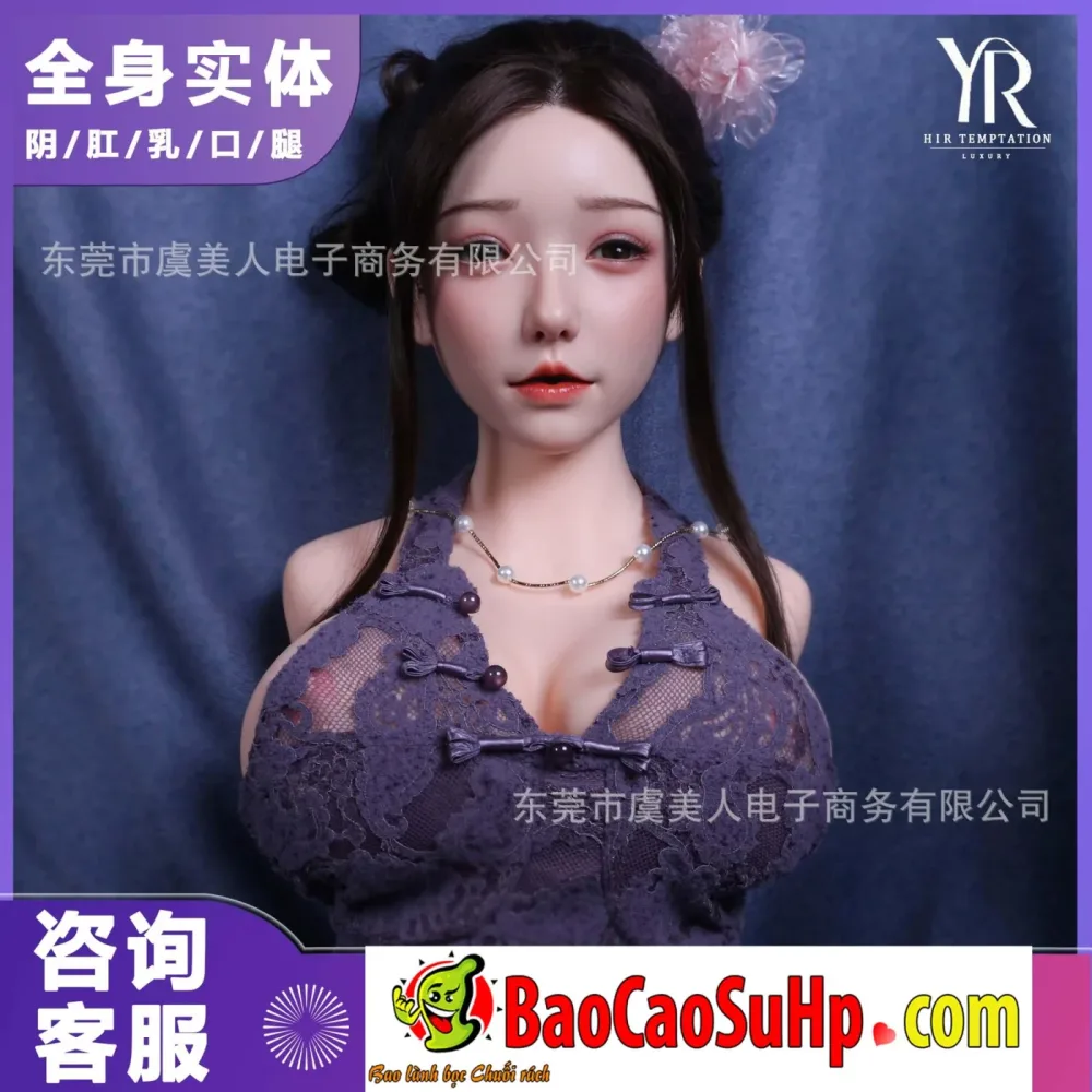 Chau Hoa Half Body Silicone Head Sex Doll 16kg Soft TPE — This exclusive product is not just a doll but a silent