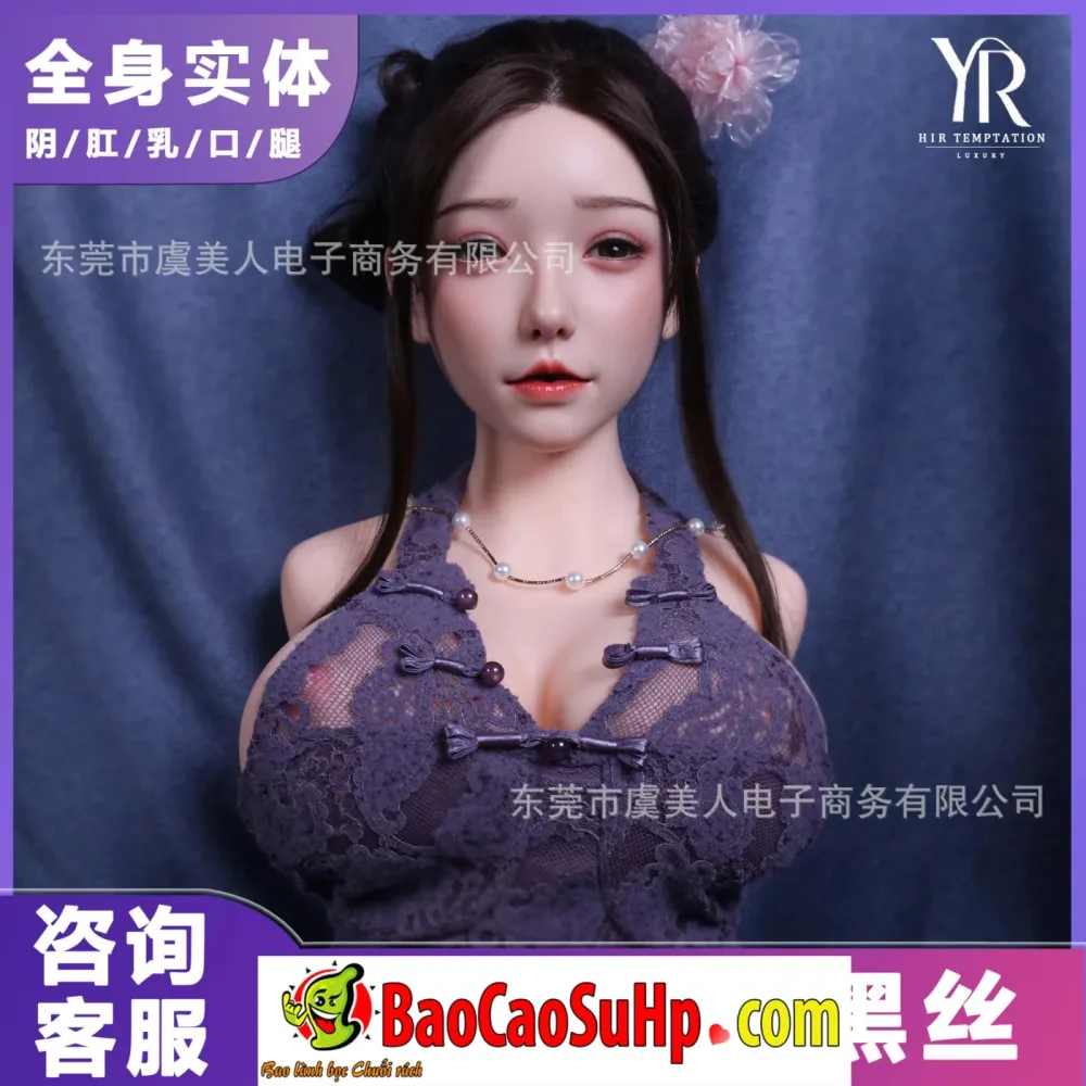 Chau Hoa Half Body Silicone Head Sex Doll 16kg Soft TPE — hình 6