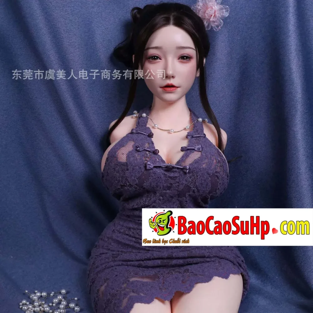 Chau Hoa Half Body Silicone Head Sex Doll 16kg Soft TPE — hình 3