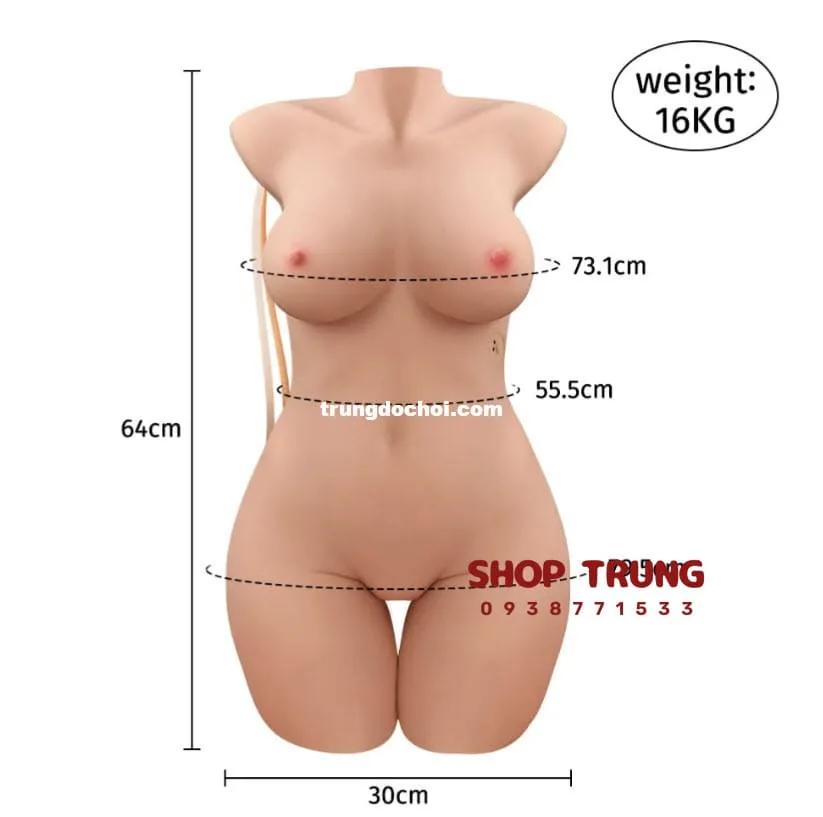 Realistic Half Body Vibrating Sucking Sex Doll — Exceptional Features and Realistic Design