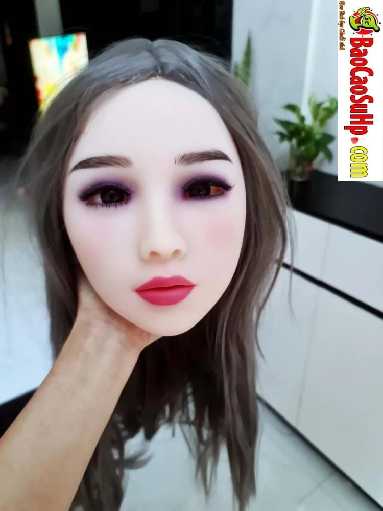 ZZ025 Red Dress Half Body Sexy Realistic Love Doll Bust — hình 5