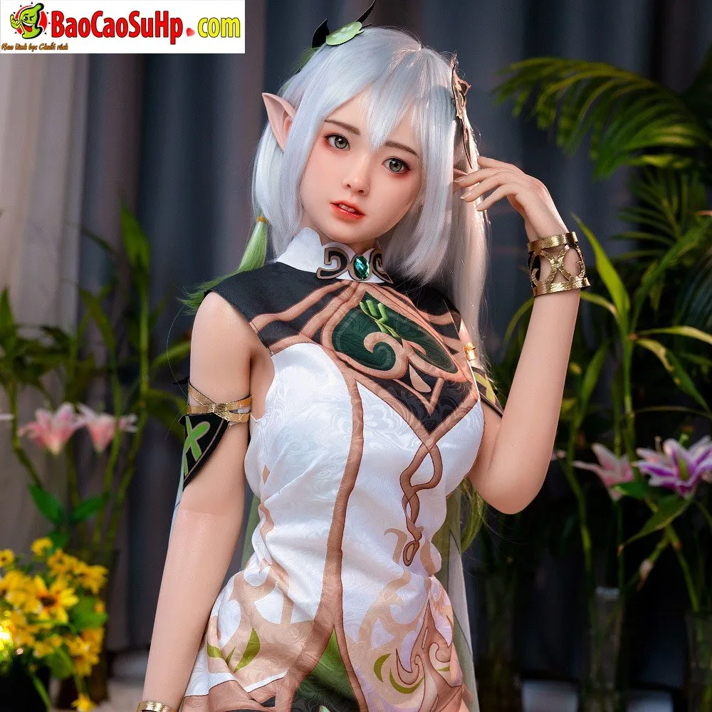 Elf Cosplay Silicone Love Doll 158cm Soft TPE Body — hình 3