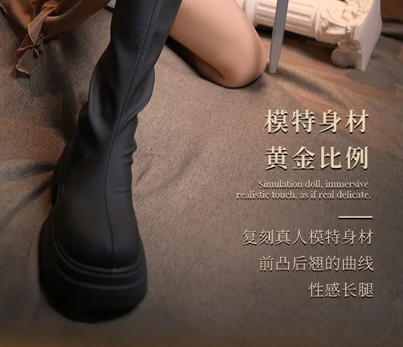 Assasin Girl 1.58m Hair Implant Silicone TPE Realistic Doll — hình 8