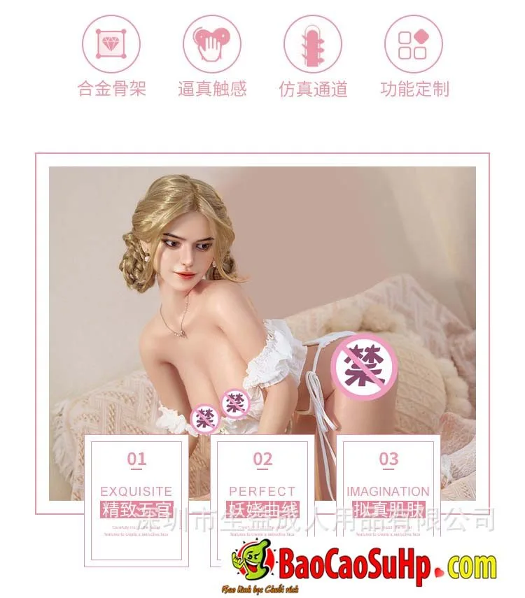 Jacintha 148cm Full Silicone Cosplay Doll Teen — hình 8