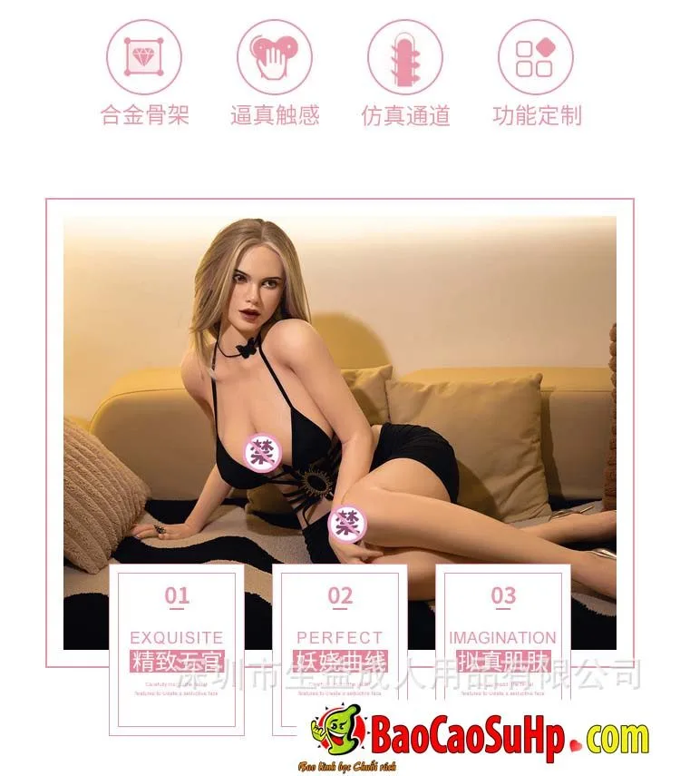 Winifred 1.66m Full Body Realistic Sex Doll Silicone Head — hình 9