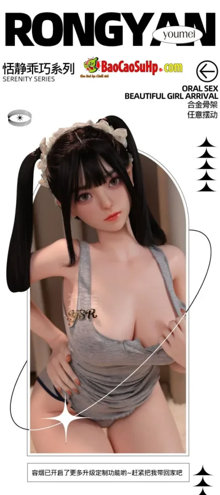 Rongyran 1.48m TPE Full Body Braid Hair Realistic Doll — Stunning Visual Presentation