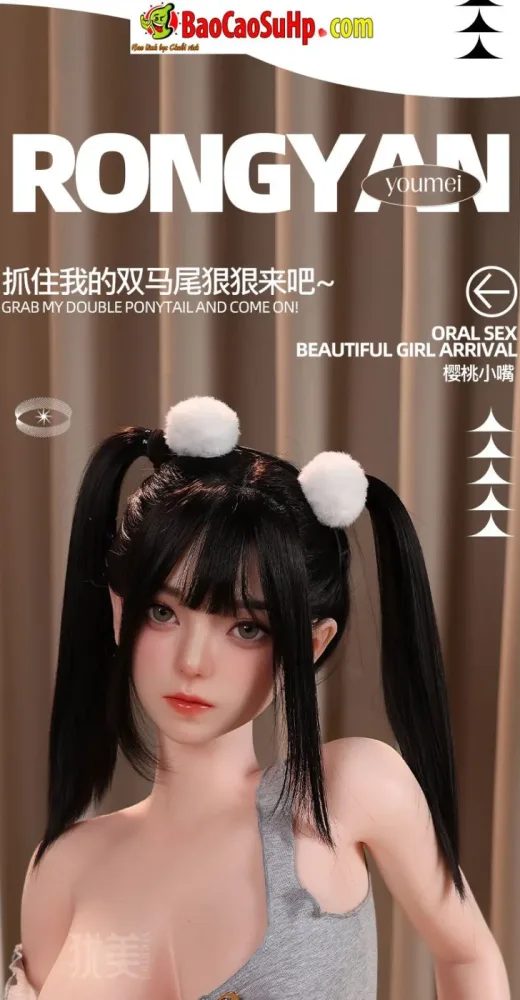 Rongyran 1.48m TPE Full Body Braid Hair Realistic Doll — hình 7