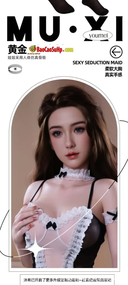 Machiko Maid Silicone Love Doll 158cm with Soft Natural Bust — hình 7