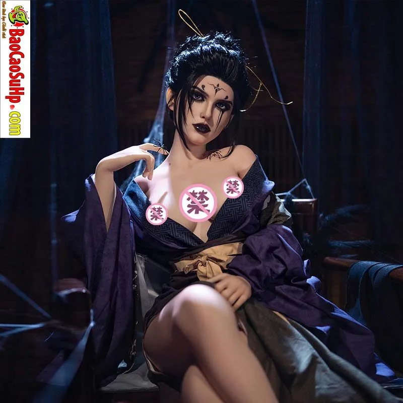 Black Spider Spirit Ling 164cm Full Silicone Sex Doll — hình 3