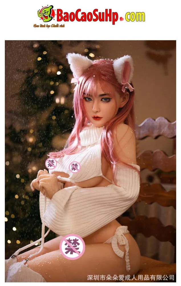 Pink Fox Lady 1.6m Sexy Realistic Love Doll — hình 10