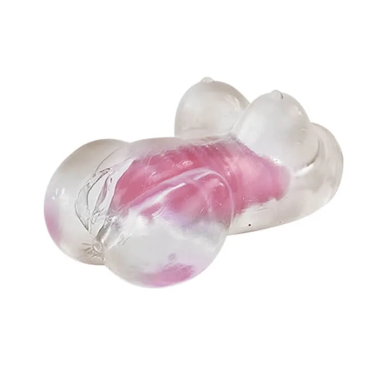 Mini Transparent Realistic Sex Doll Soft Silicone Flexible — hình 4