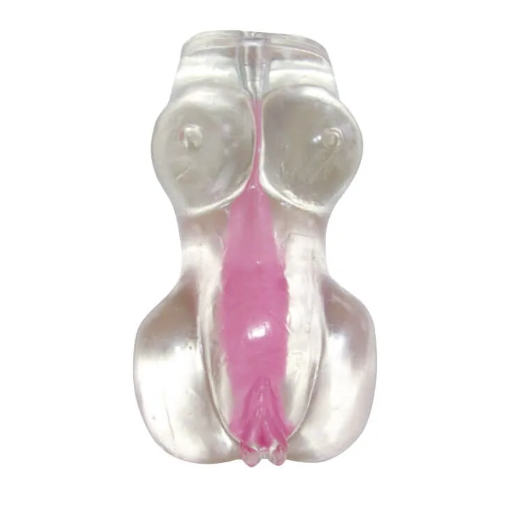 Mini Transparent Realistic Sex Doll Soft Silicone Flexible — hình 5