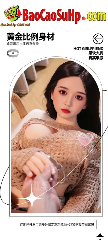 Asian Beauty Uyen Nhu 1.58m Full-Body Realistic Doll — hình 7