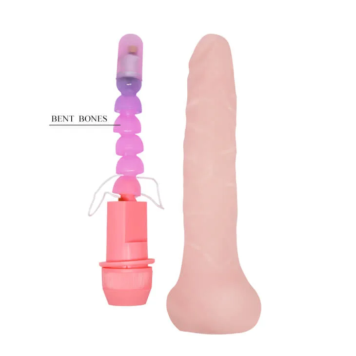 DV01R Small Curved Vibrating Silicone Dildo for Women — hình 7