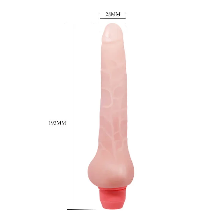 DV01R Small Curved Vibrating Silicone Dildo for Women — hình 5