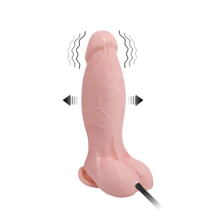 Inflatable Vibrating Dildo for Larger Size Pleasure — hình 4