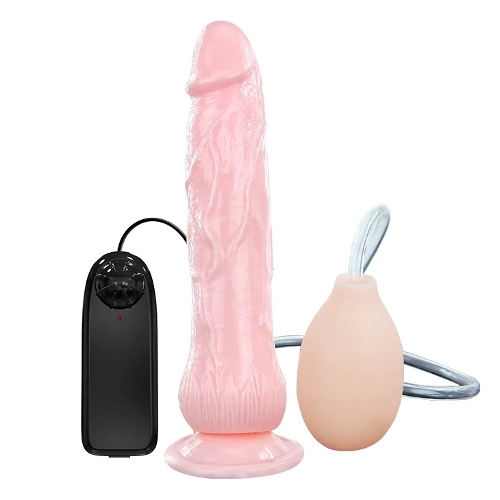 DC09A Wall-Mount Vibrating Male Masturbator Silicone Toy — Powerful Vibration & Realistic Ejaculation Pump